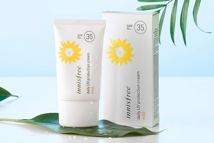 Innisfree Daily UV Protection Cream Mild SPF35 PA++ 50ml thích hợp dùng hàng ngày