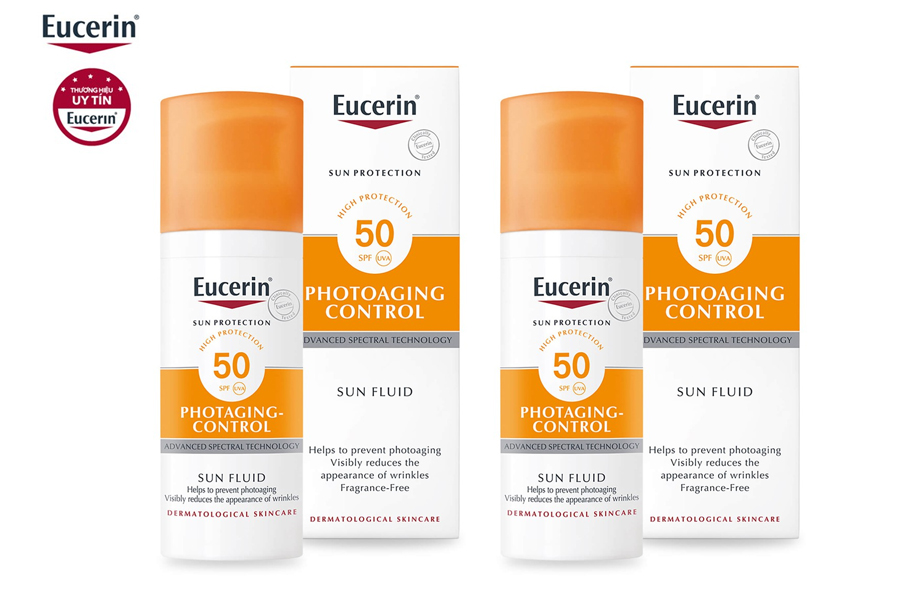 Kem Chống Nắng Eucerin Photoaging Control Sun Fluid phù hợp cho da nhạy cảm