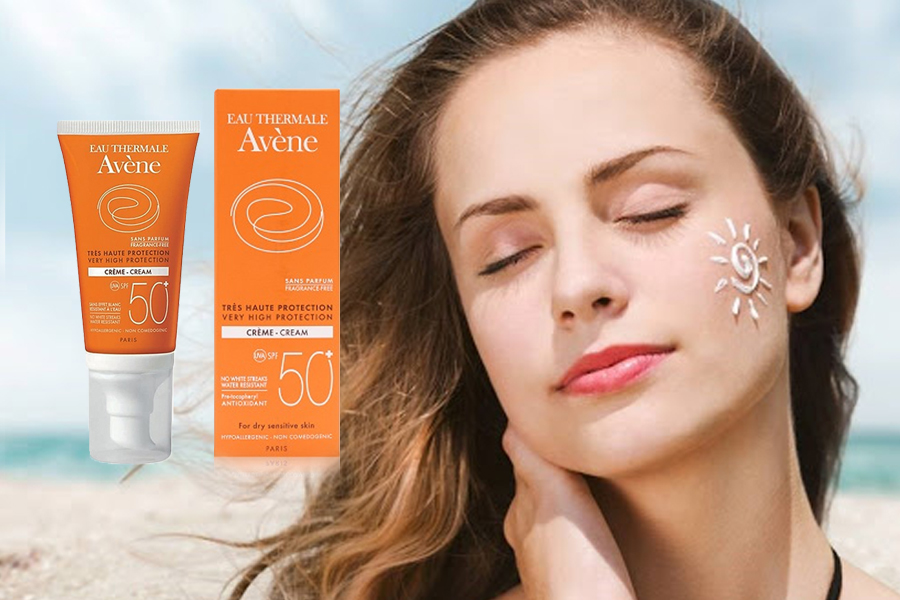 Avene Very High Protection Cream SPF 50+ Fragrance Free cho da nhạy cảm