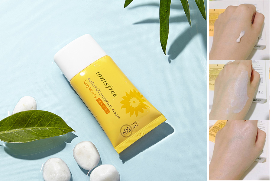 Không lo ngại về da dầu mụn khi có Innisfree Perfect UV Protection Cream Long Lasting For Oily Skin 