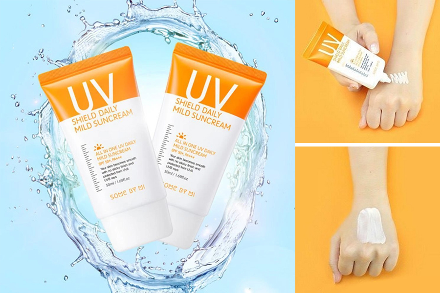 Kem chống nắng some by mi UV Shield Daily Mild Suncream đặc biệt thích hợp cho da dầu, mụn 