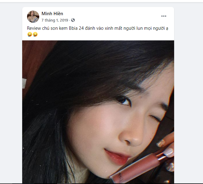 Bạn Minh Hiền vô cùng hài lòng khi sử dụng sản phẩm (Nguồn Facebook)